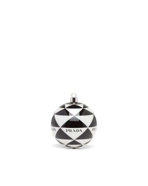 prada glass ornaments|White/black Glass Christmas Ornament Set .